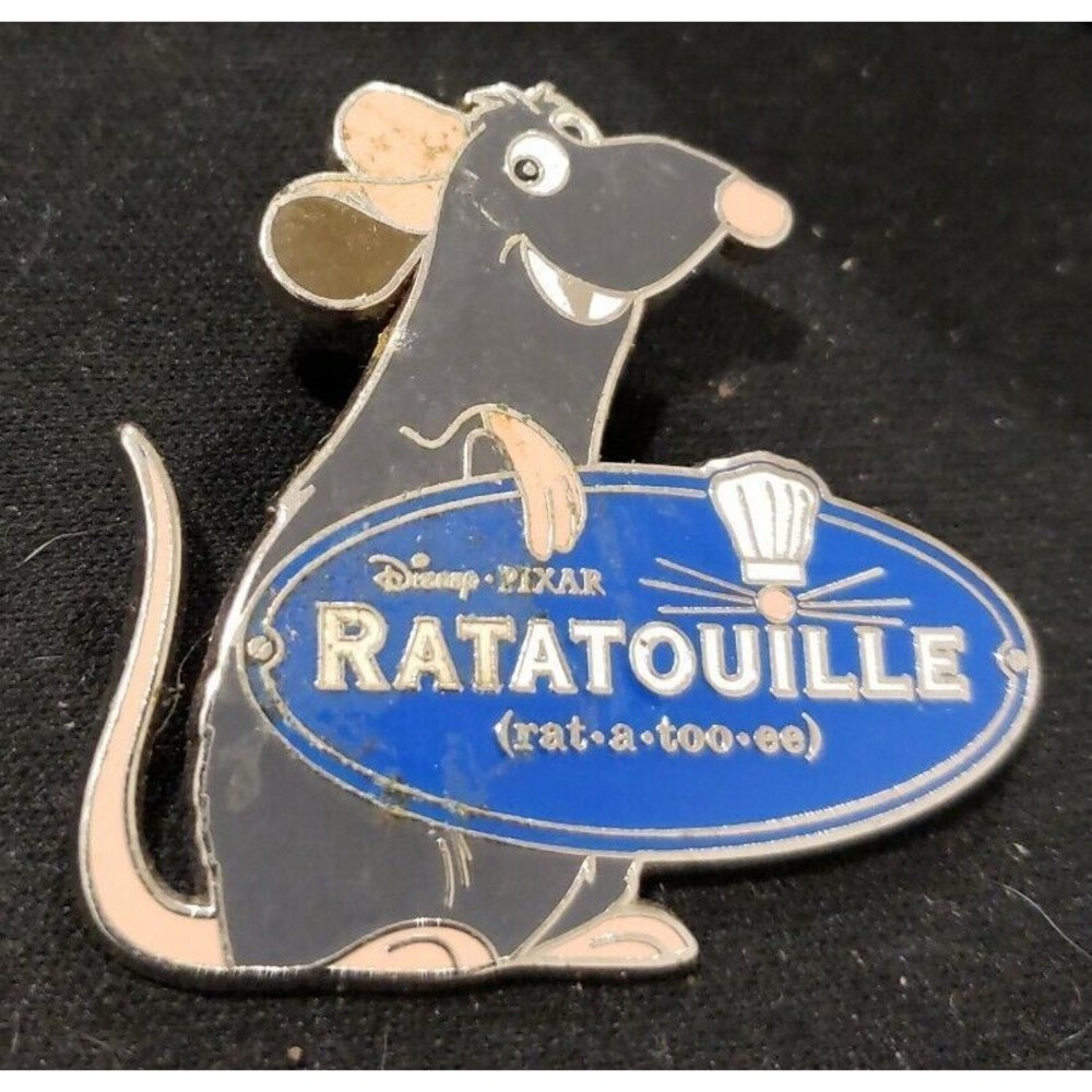 Disney Pin Ratatouille Remy with Film Logo 54872 Pixars